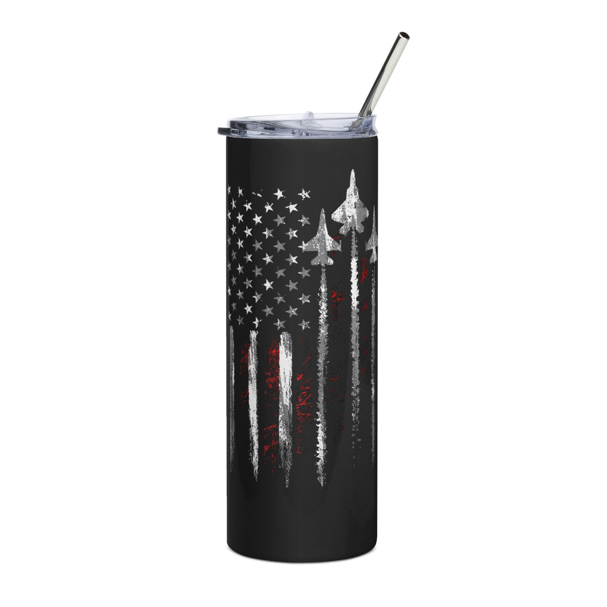 Fighter Jet Flag Tumbler