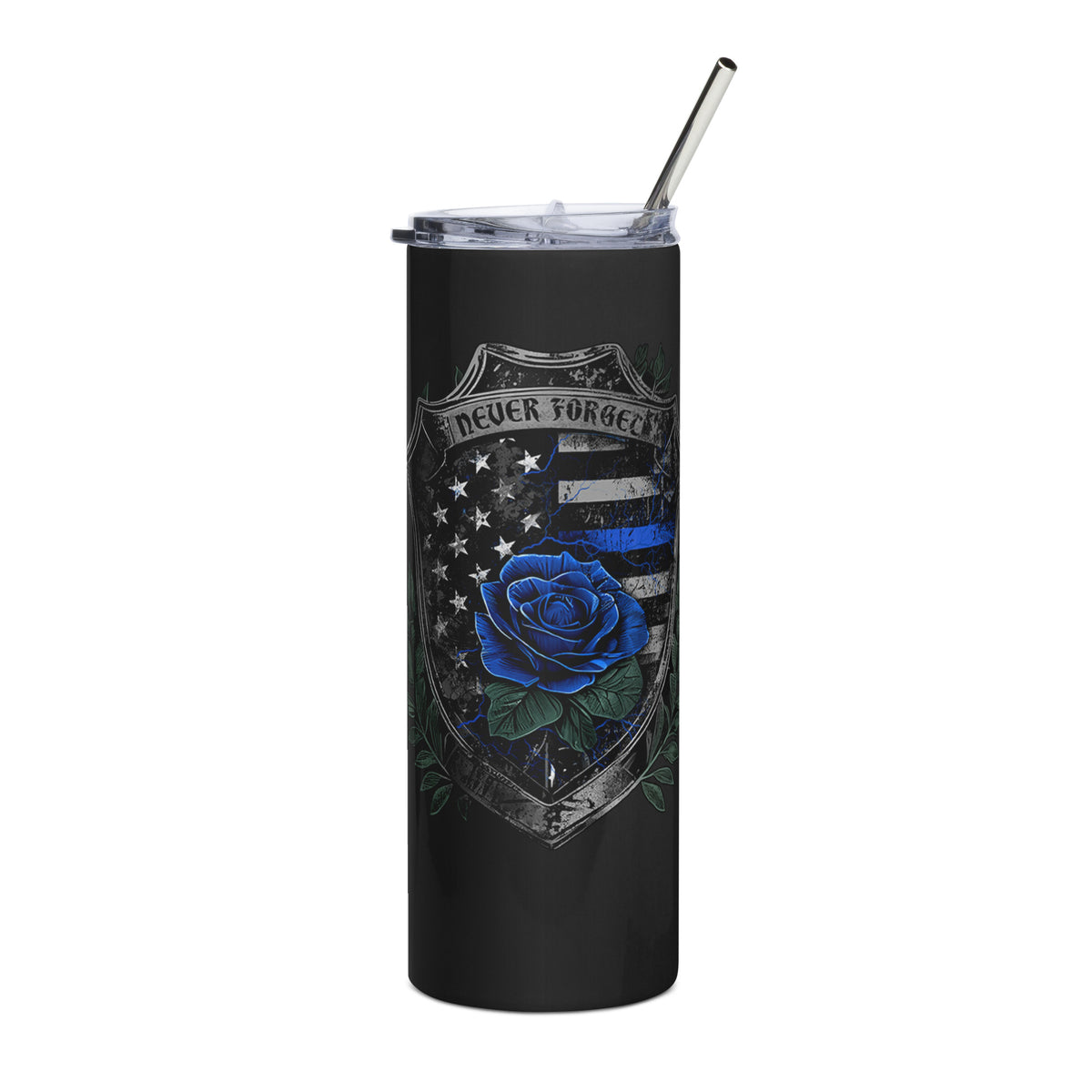 Never Forget Rose Shield Tumbler