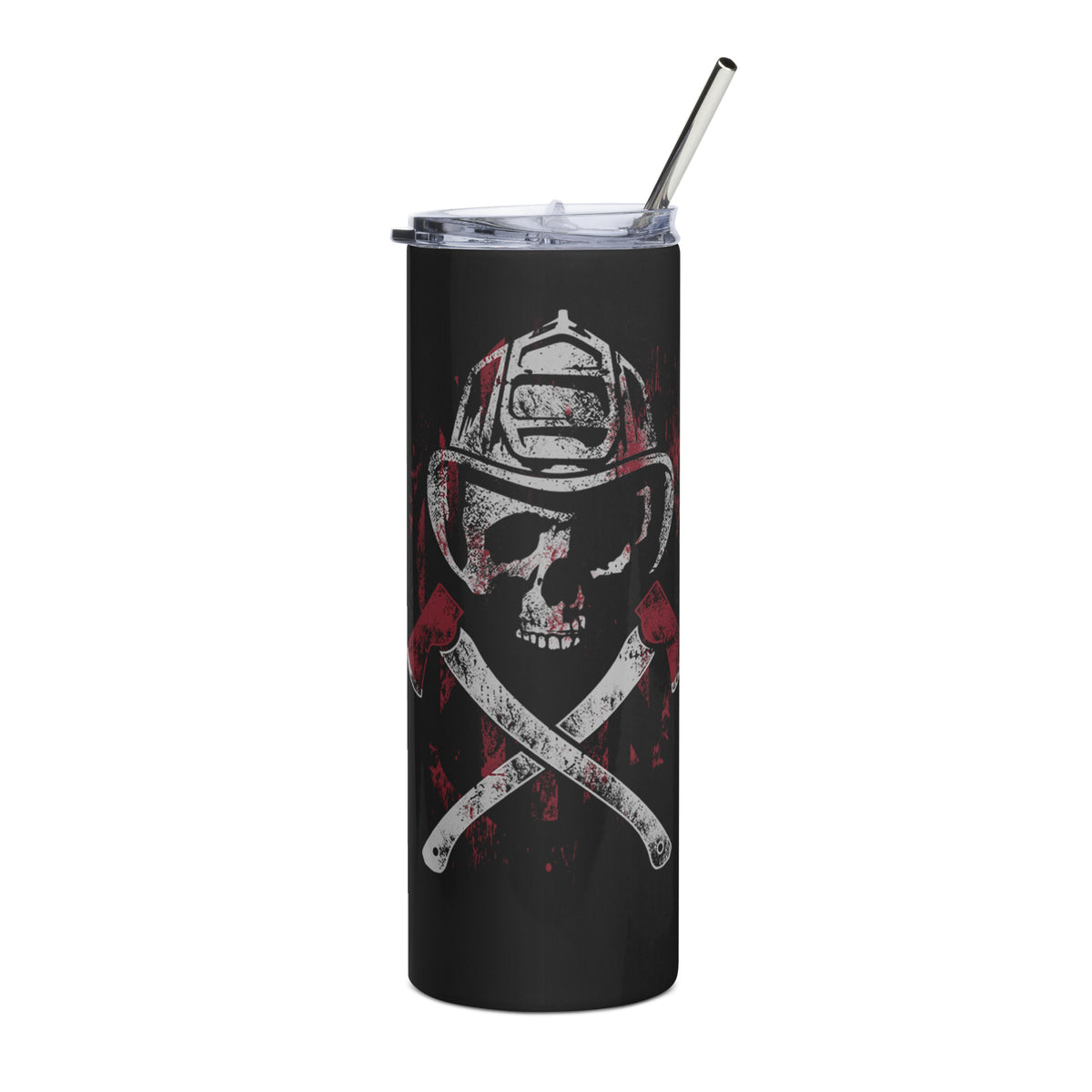 Firefighter Skull Tumbler