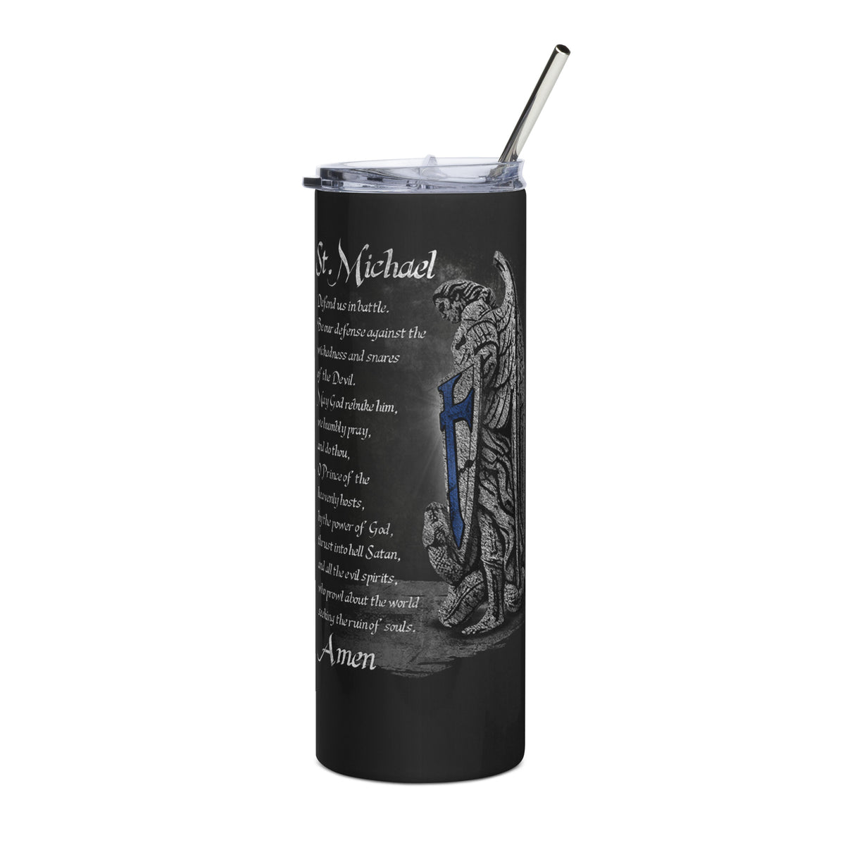 Saint Michael the Archangel Prayer Tumbler