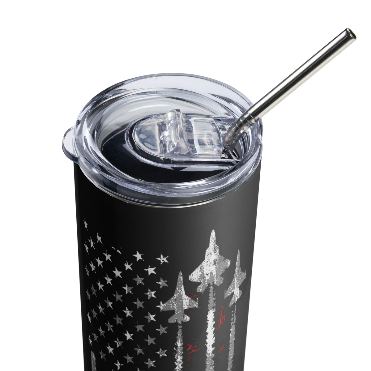 Fighter Jet Flag Tumbler