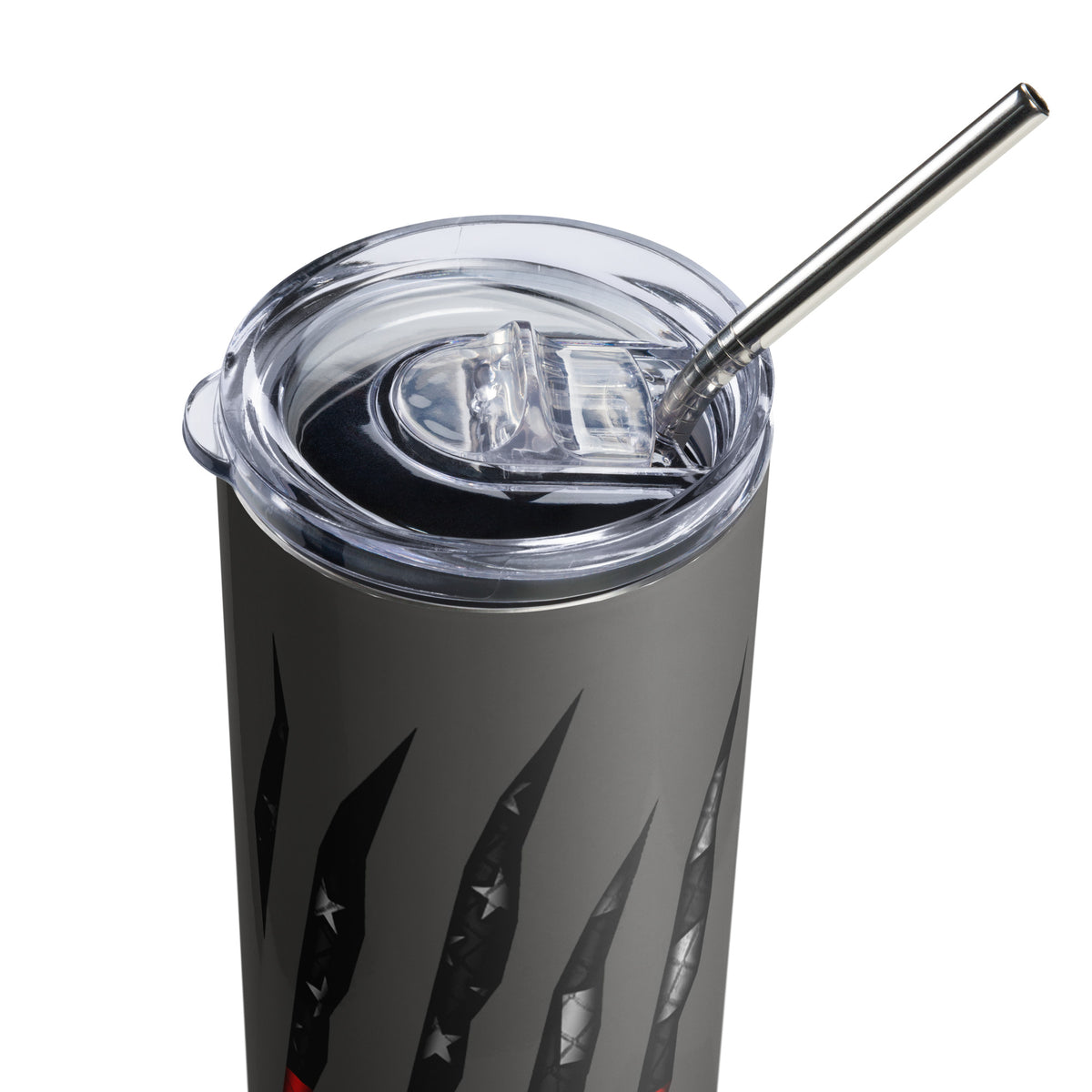 Firefighter Thin Red Line Rip Through Tumbler
