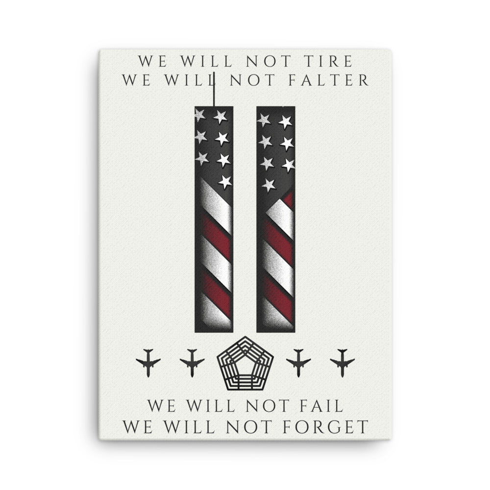 911: We Will Not Falter Canvas