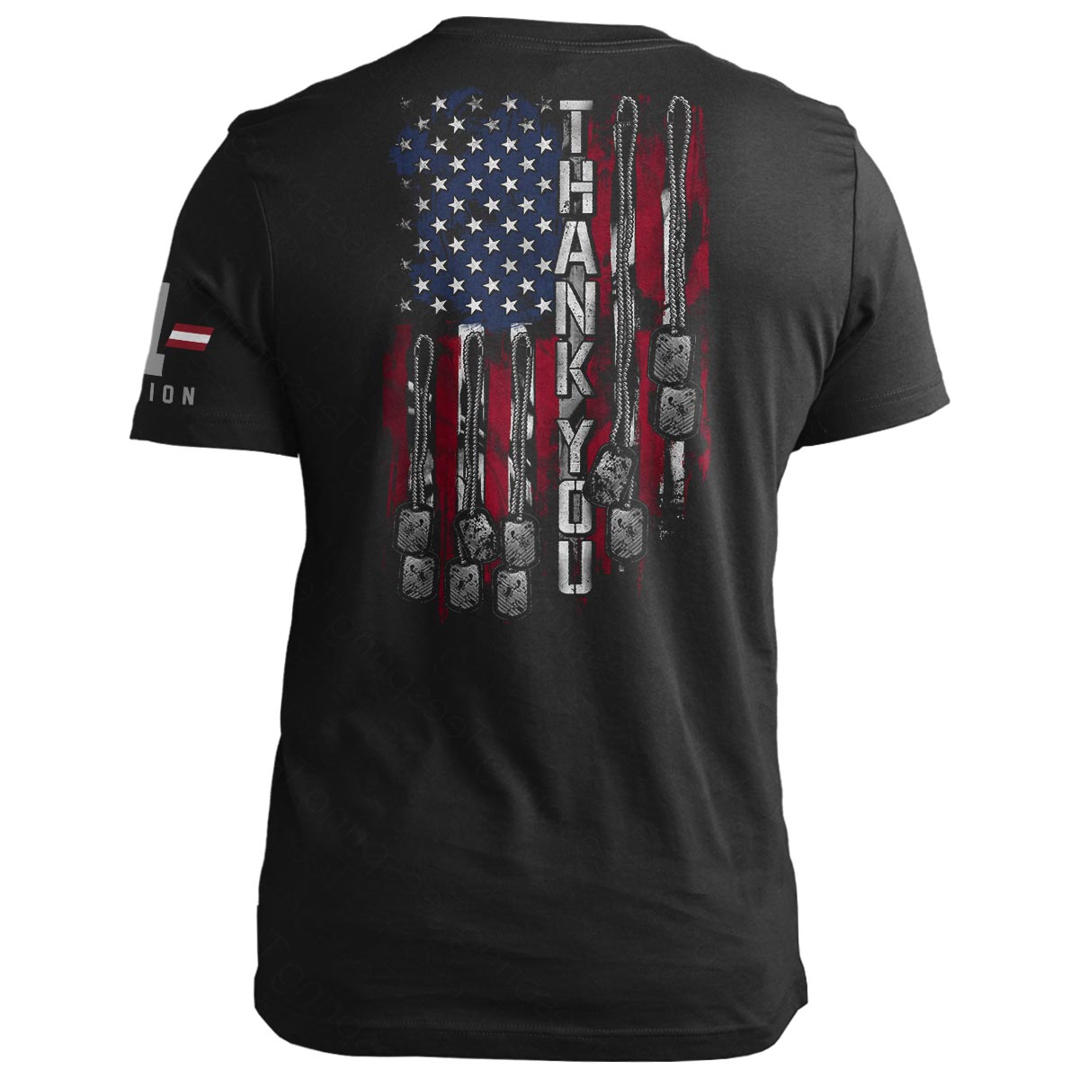 Thank You Dog Tags Flag