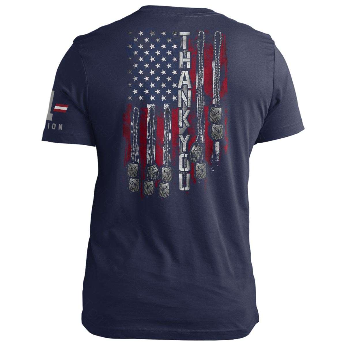 Thank You Dog Tags Flag