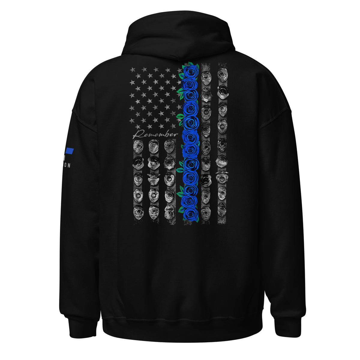 Blue Rose Flag Hoodie