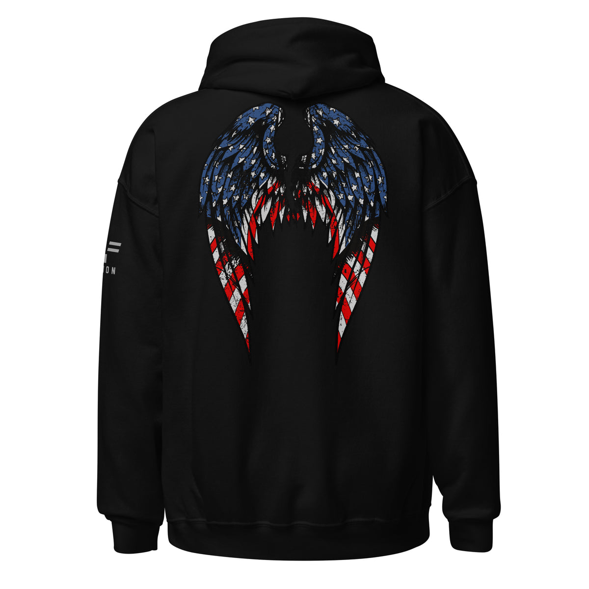 American Flag Angel Wings Hoodie
