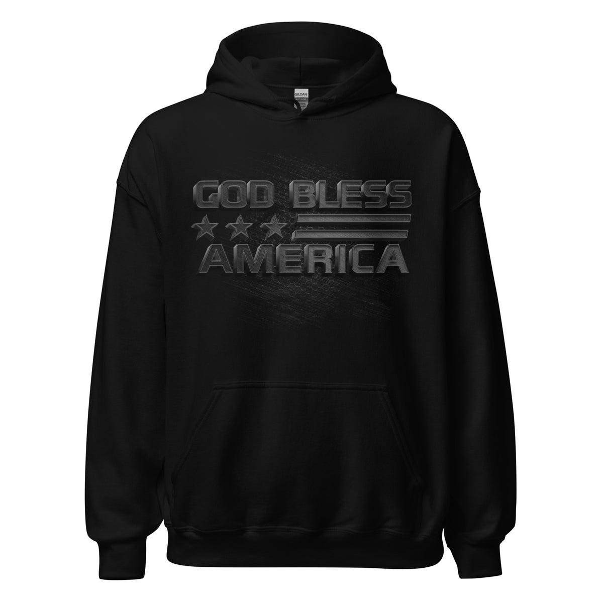 God Bless America Black Carbon Hoodie