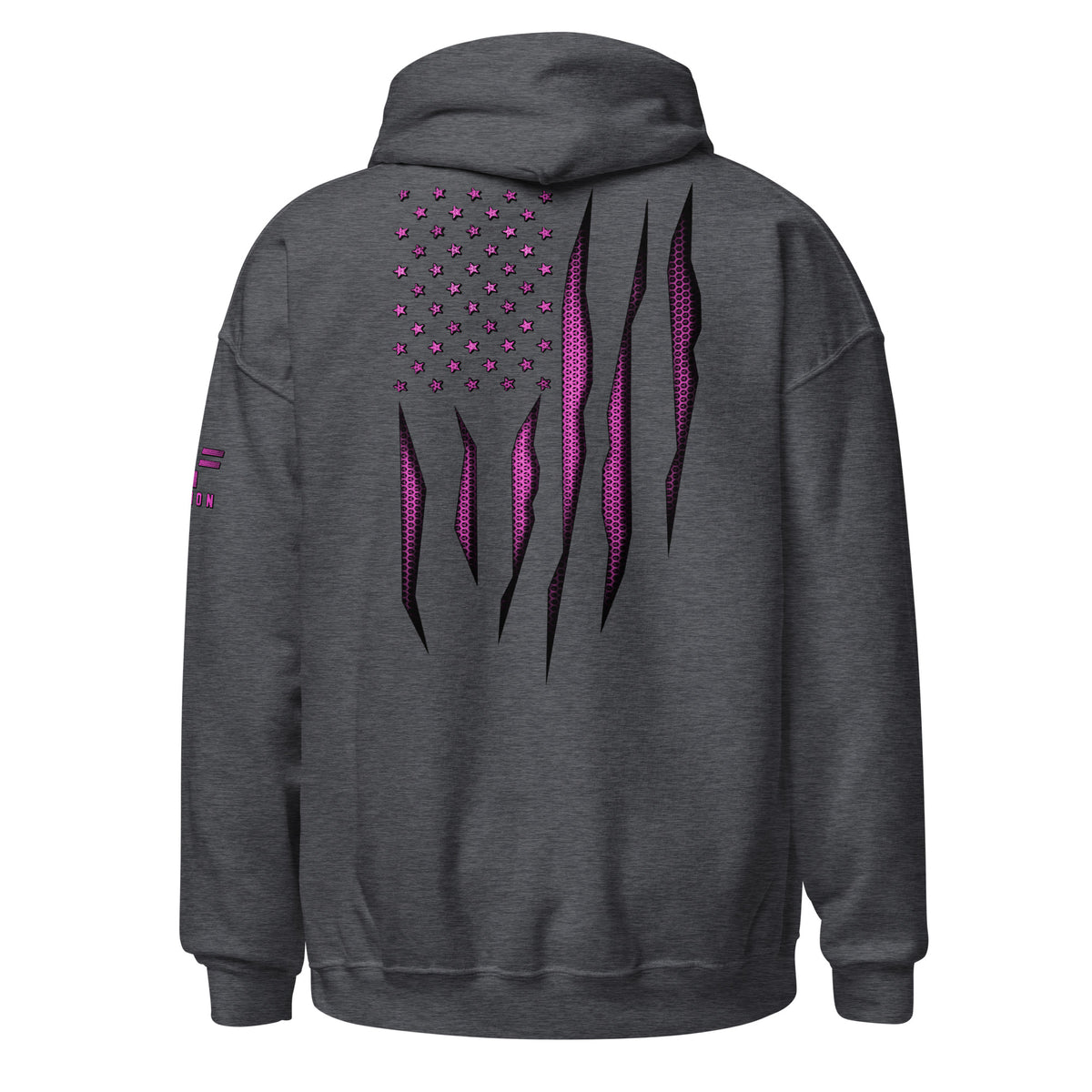 Pink Carbon Onyx American Flag Hoodie