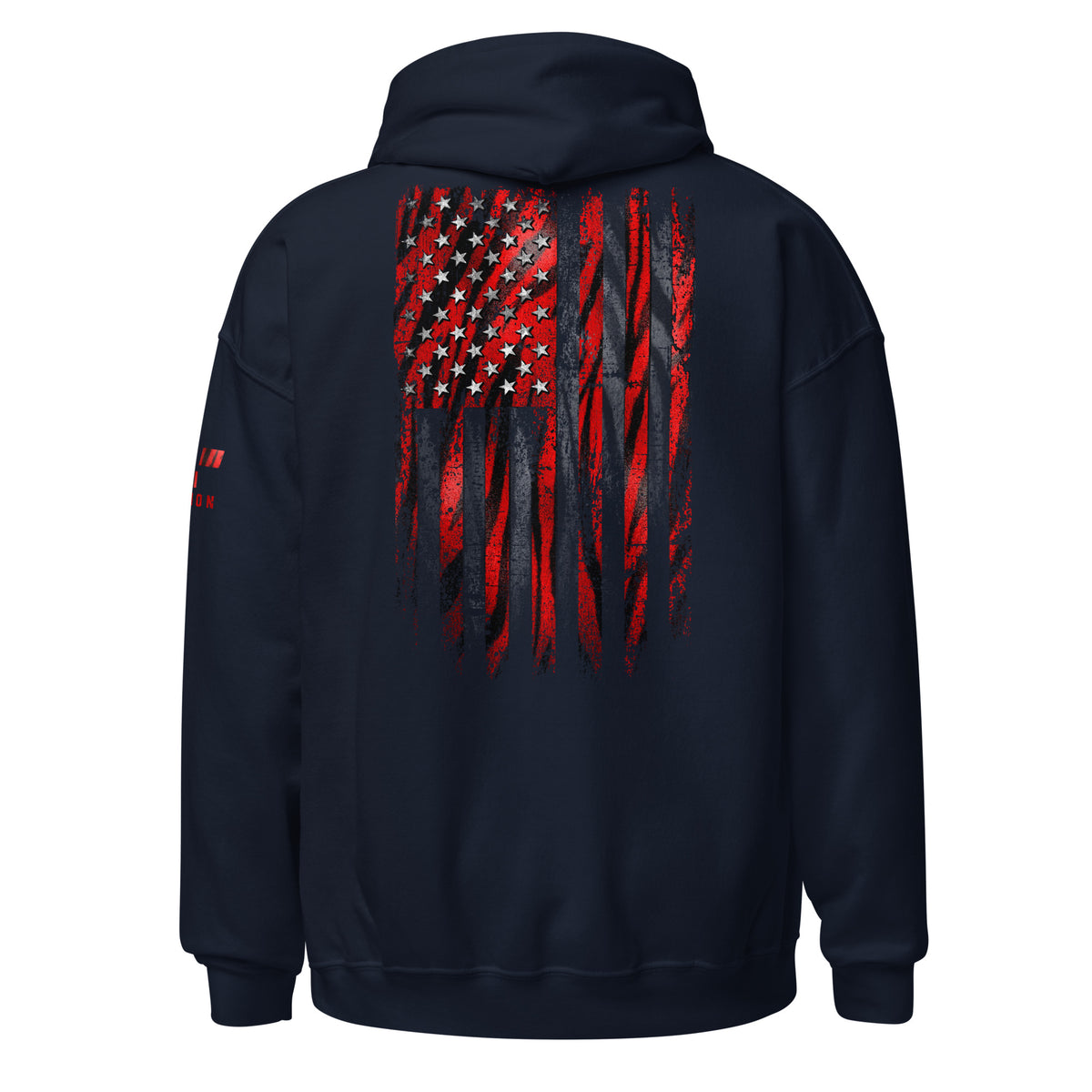Red Tiger American Flag Hoodie