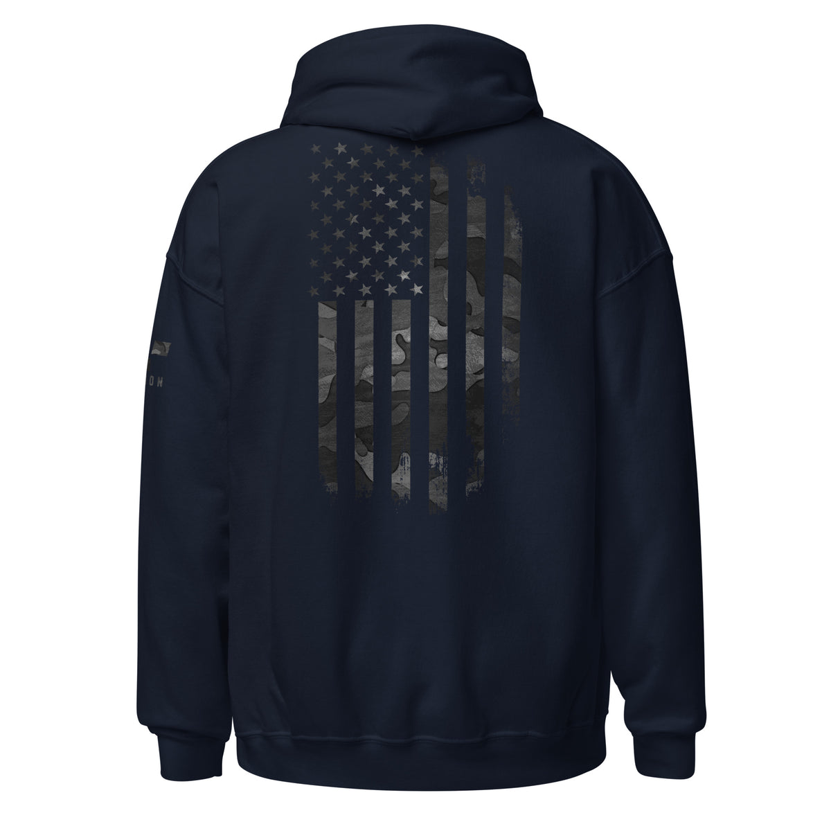 Black Camo American Flag Hoodie