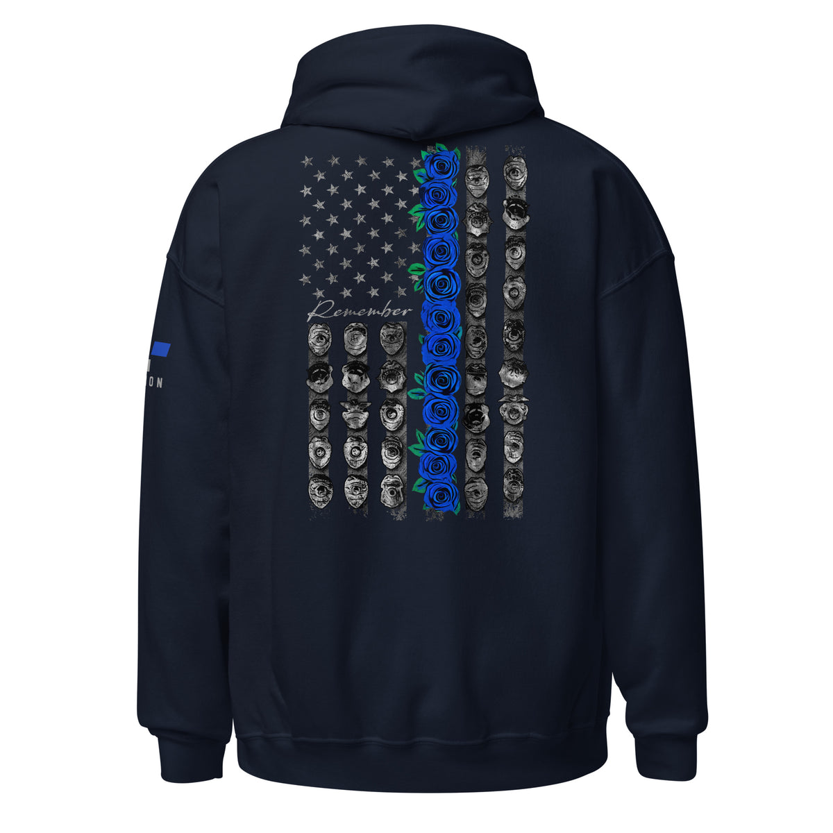 Blue Rose Flag Hoodie
