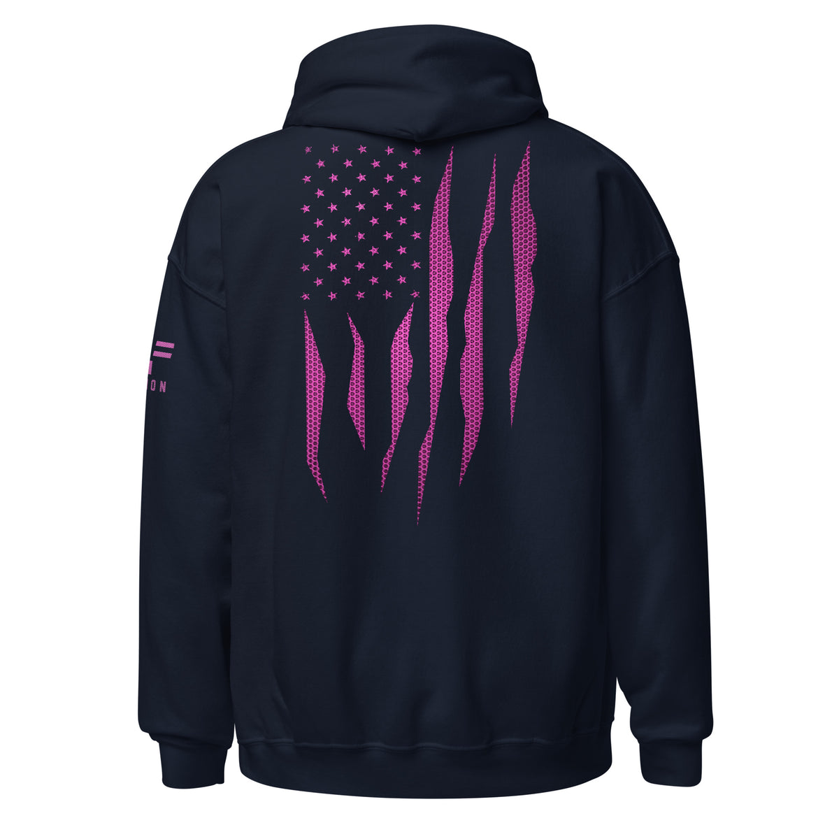 Pink Carbon Onyx American Flag Hoodie