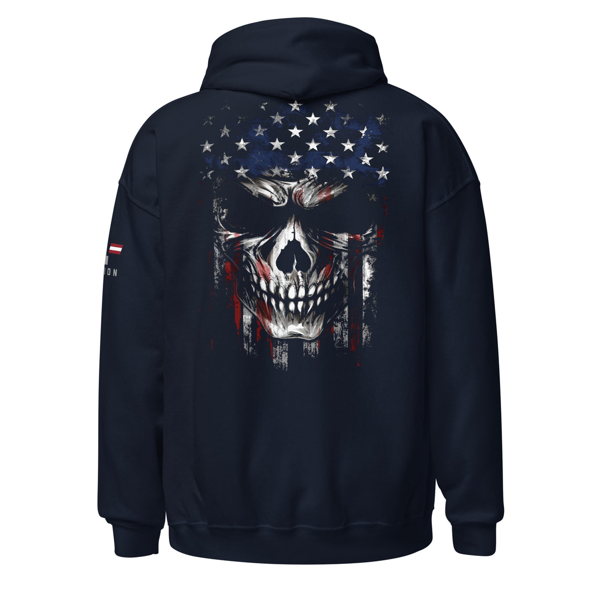 American Flag -Skull Hoodie