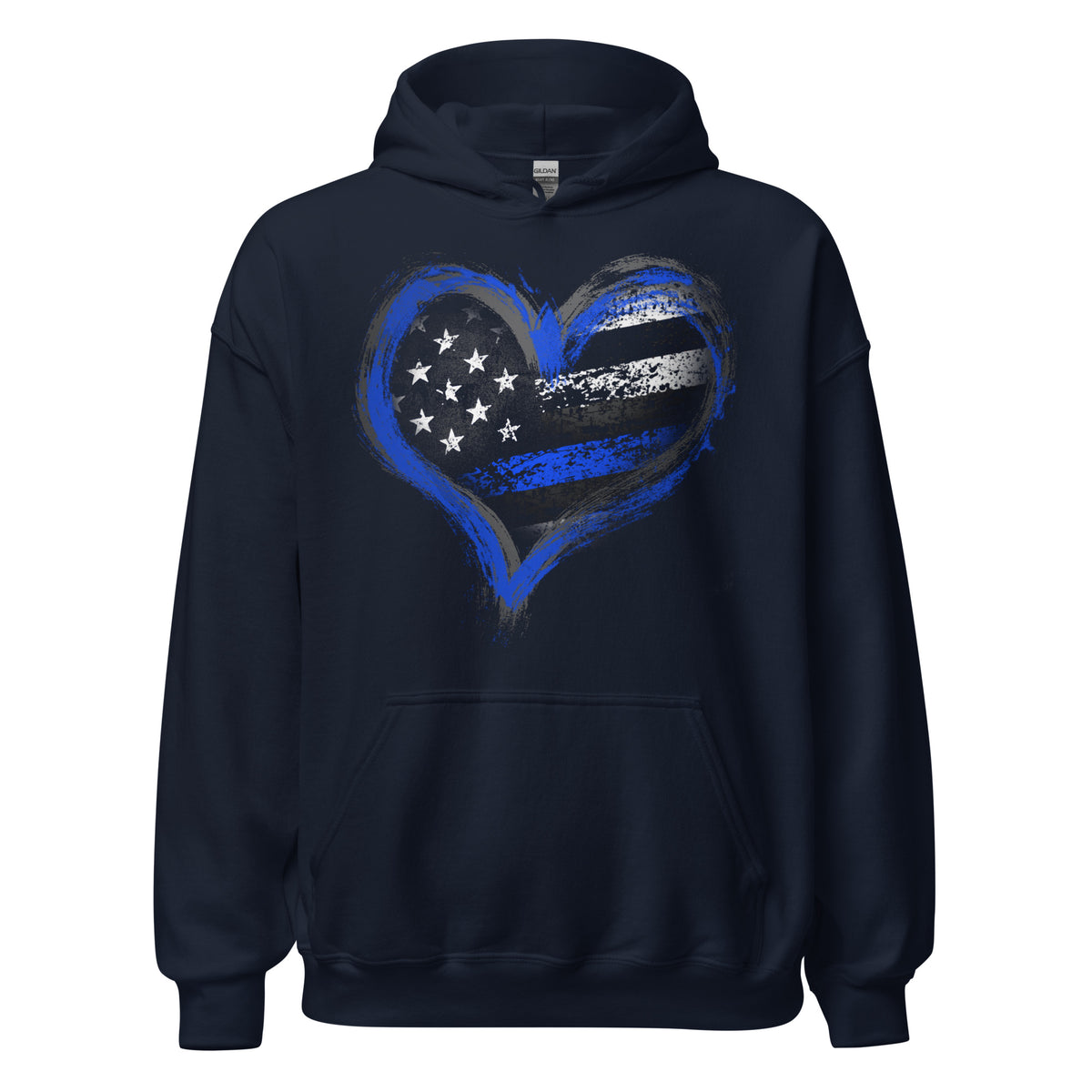 Thin Blue Line Heart 2.0 Hoodie