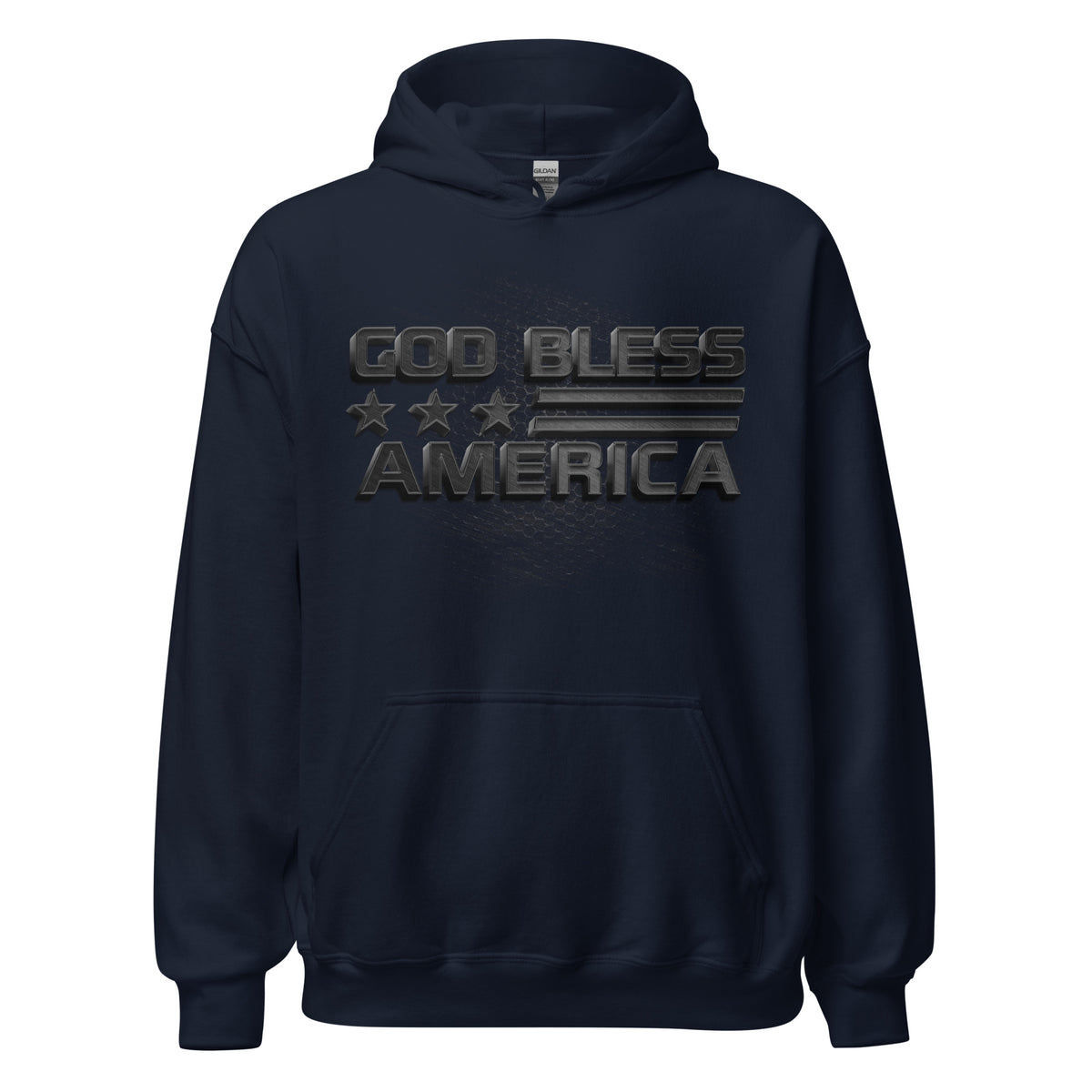 God Bless America Black Carbon Hoodie