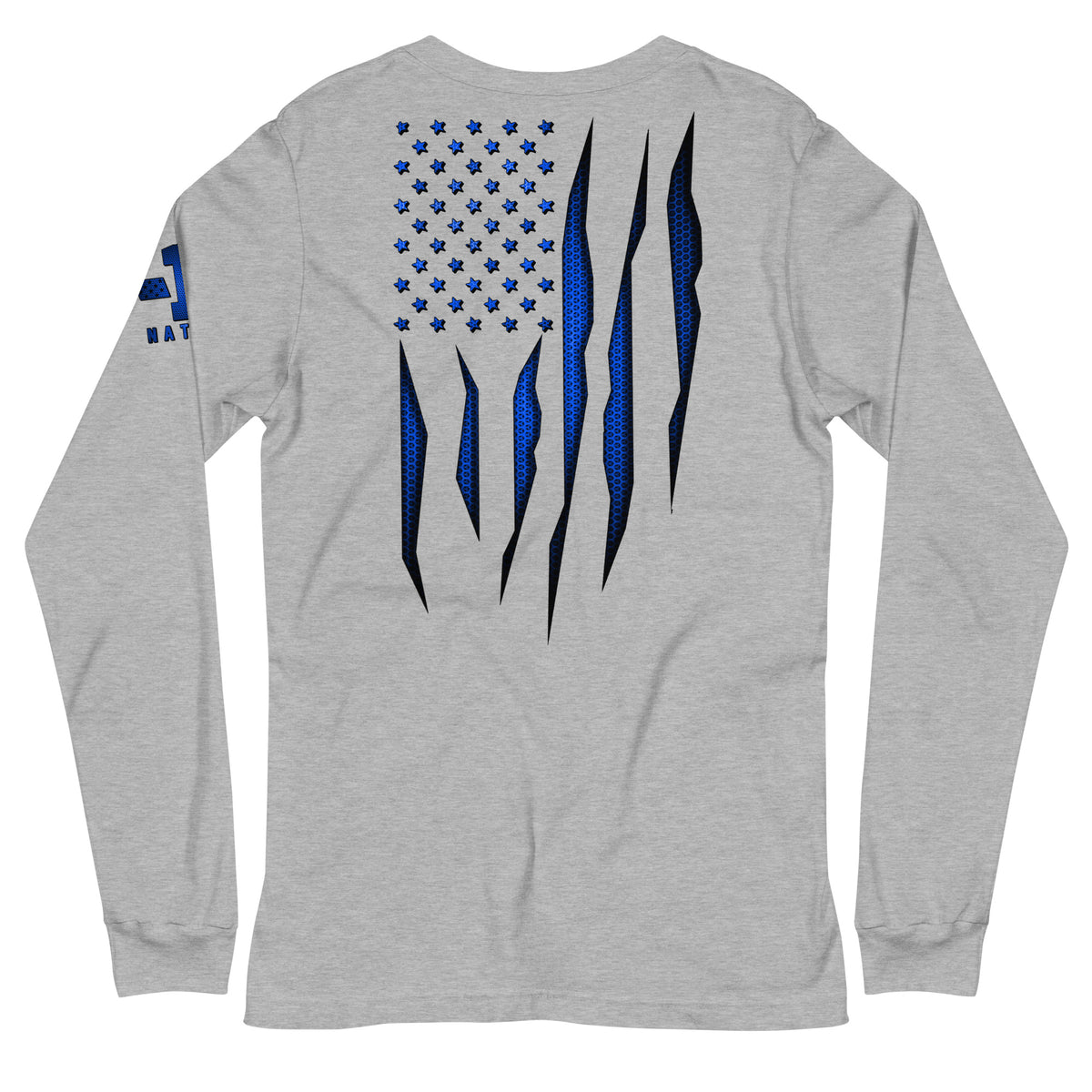 Blue Carbon Onyx American Flag Long Sleeve
