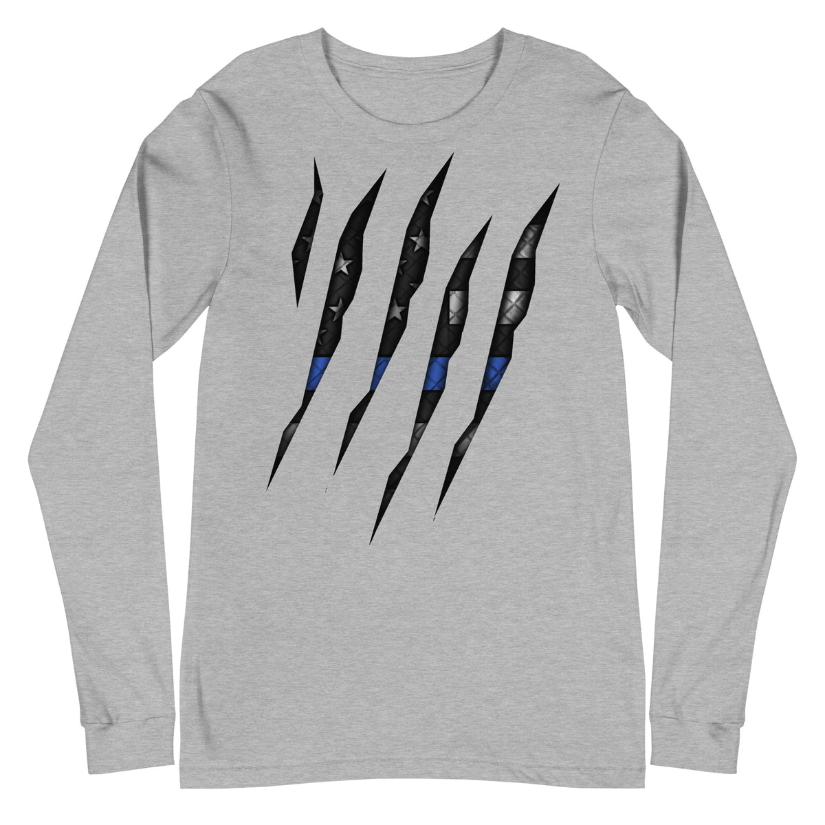 Thin Blue Line Rip Through Long Sleeve