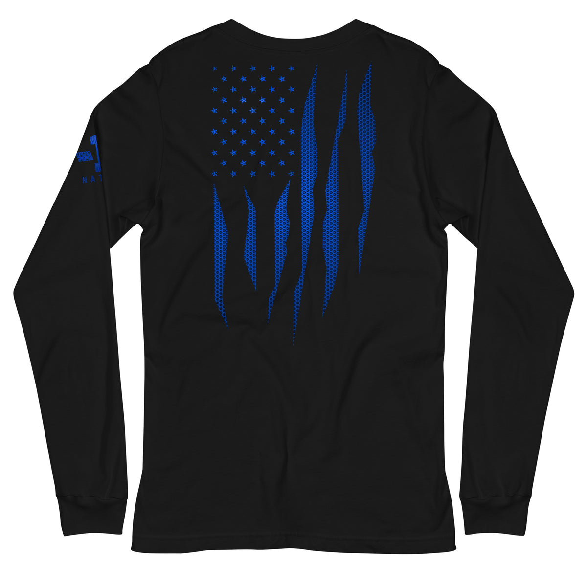 Blue Carbon Onyx American Flag Long Sleeve