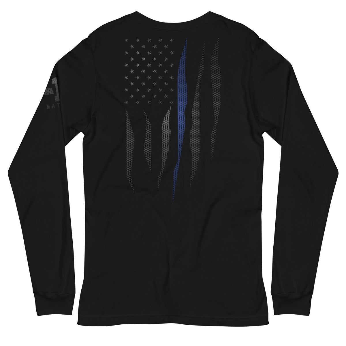 Carbon Onyx Thin Blue Line Flag Long Sleeve