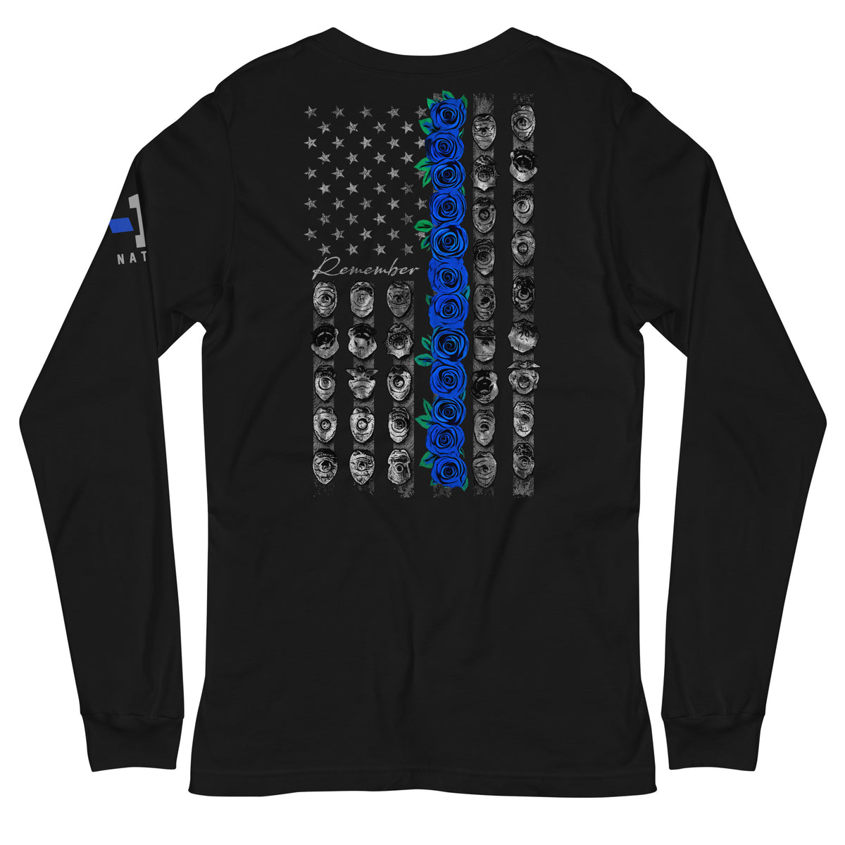 Blue Rose Flag Long Sleeve