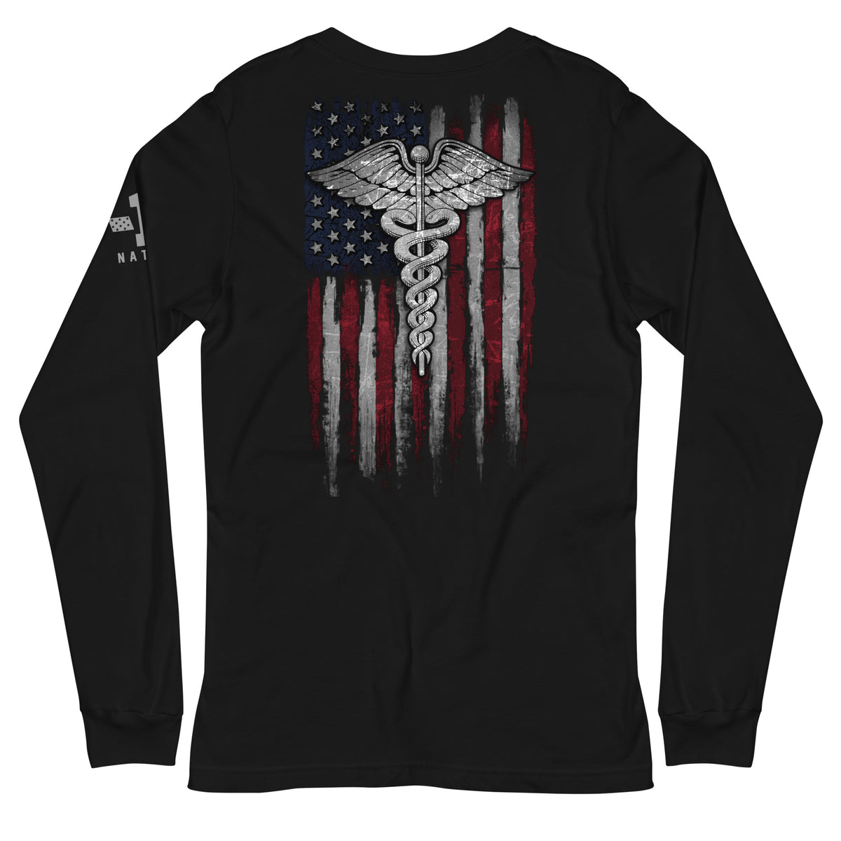 Nurse American Flag Long Sleeve