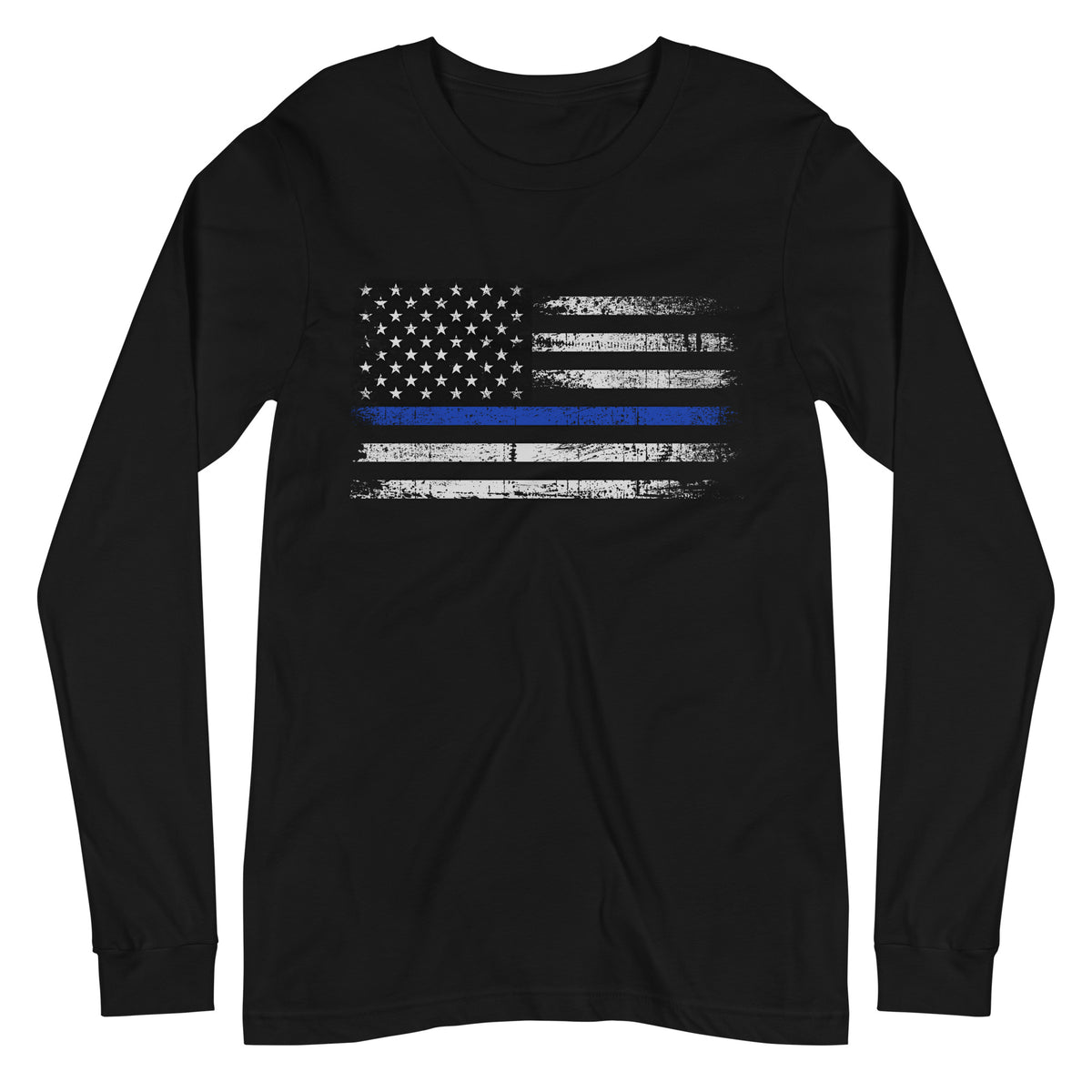 Thin Blue Line Flag Original Front Long Sleeve
