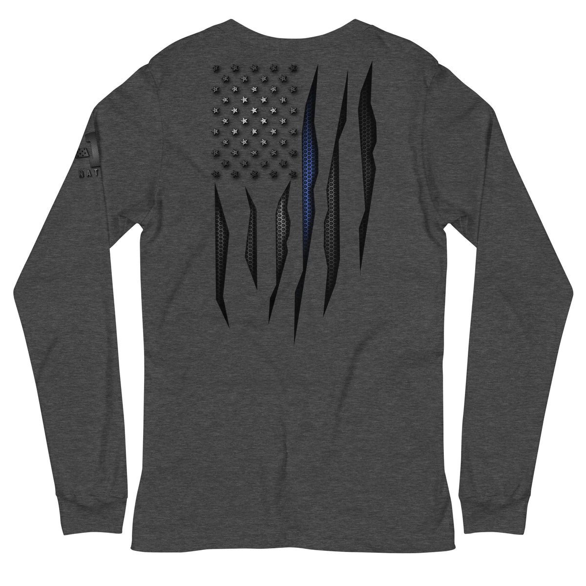 Carbon Onyx Thin Blue Line Flag Long Sleeve