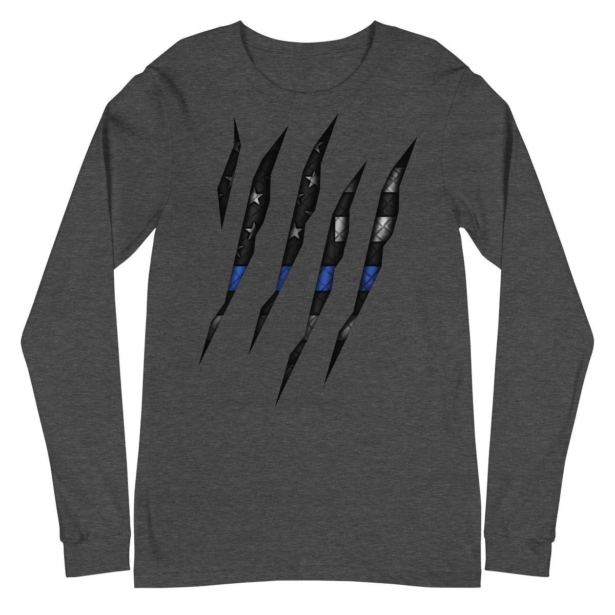 Thin Blue Line Rip Through Long Sleeve