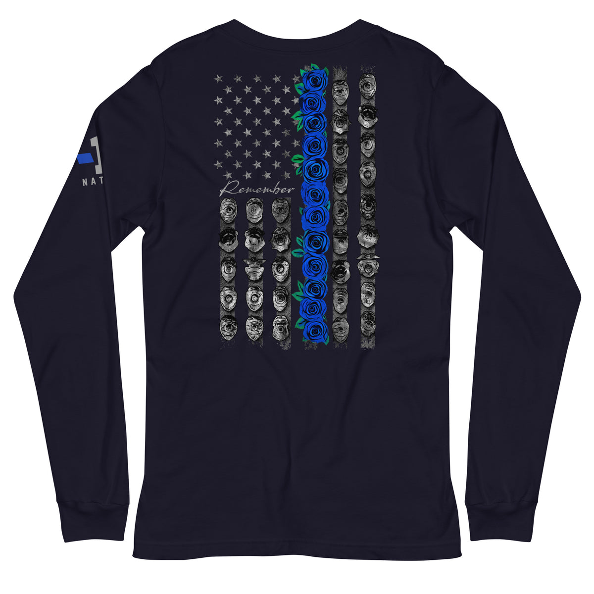 Blue Rose Flag Long Sleeve