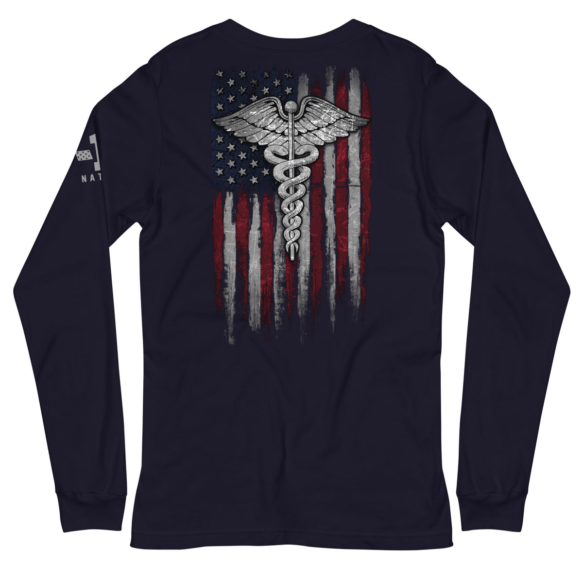 Nurse American Flag Long Sleeve