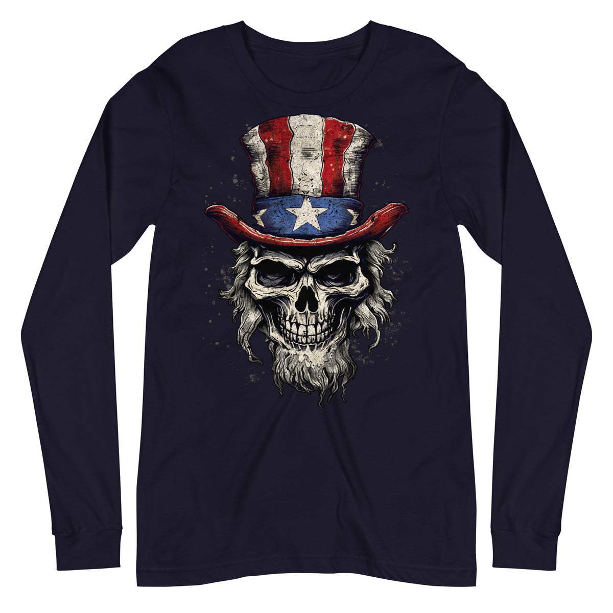 Uncle Sam Skull Long Sleeve