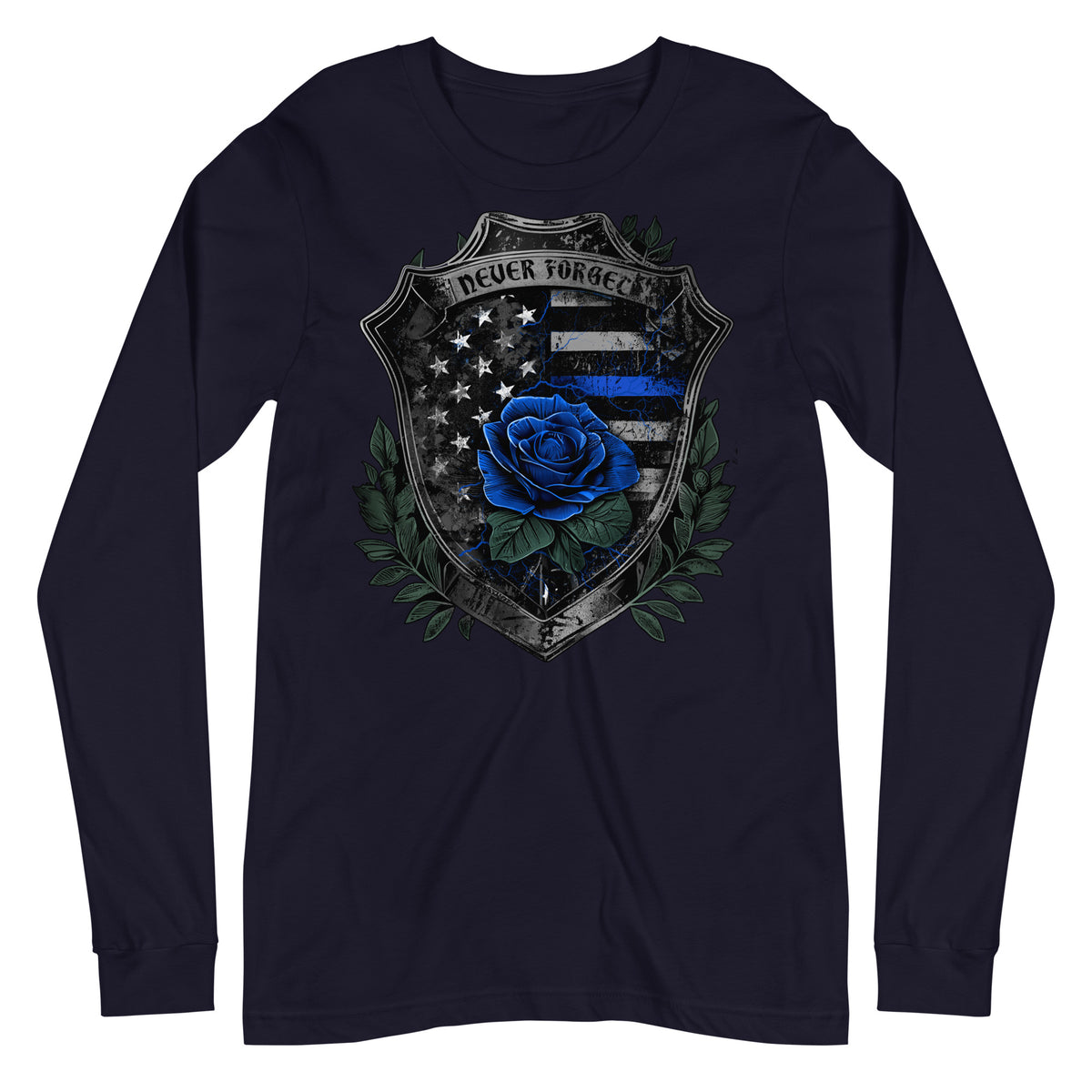 Never Forget Rose Shield Long Sleeve