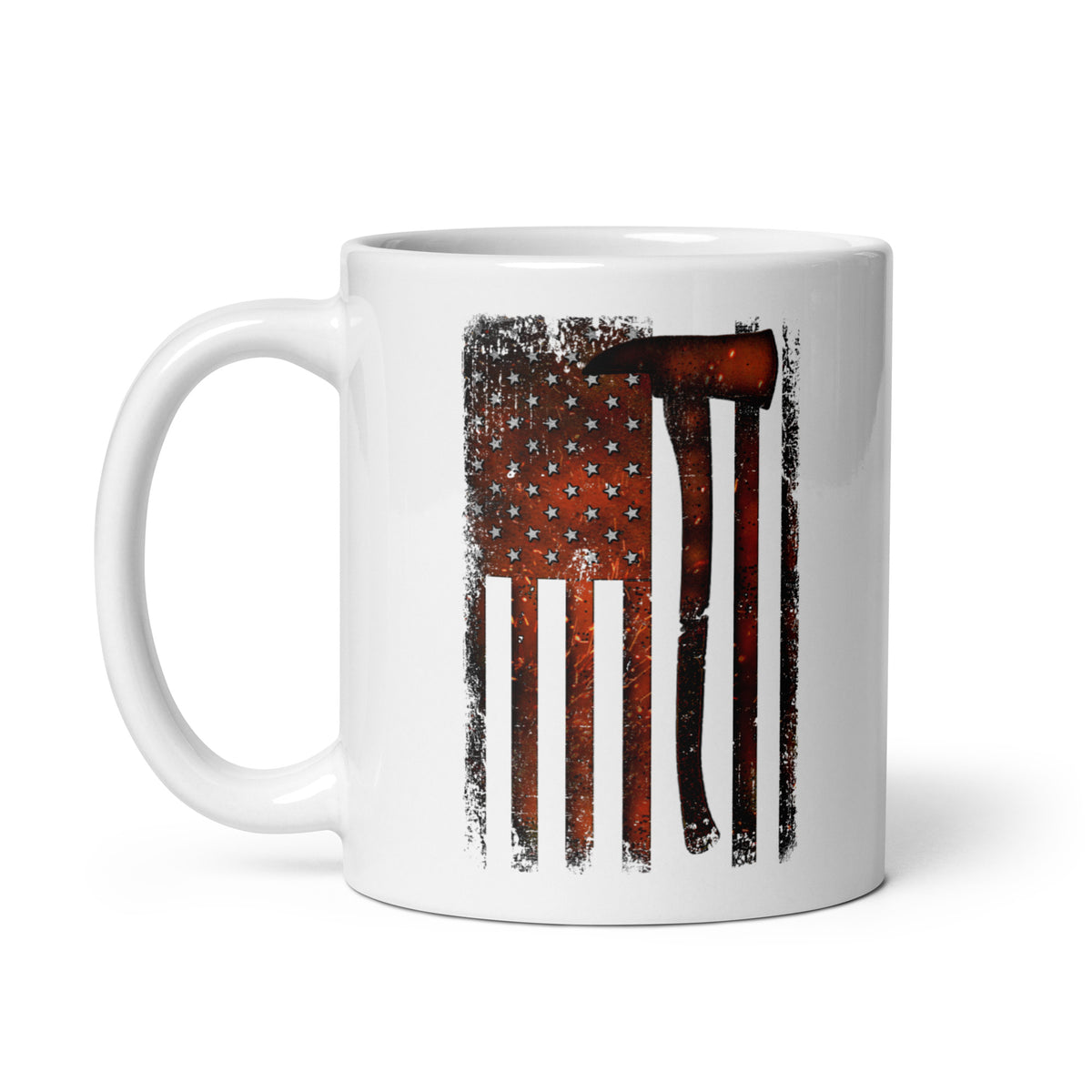 Firefighter Flame Flag Mug