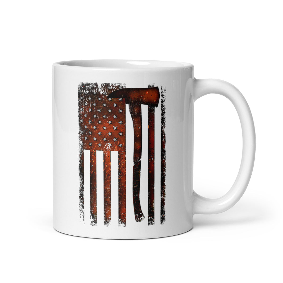 Firefighter Flame Flag Mug