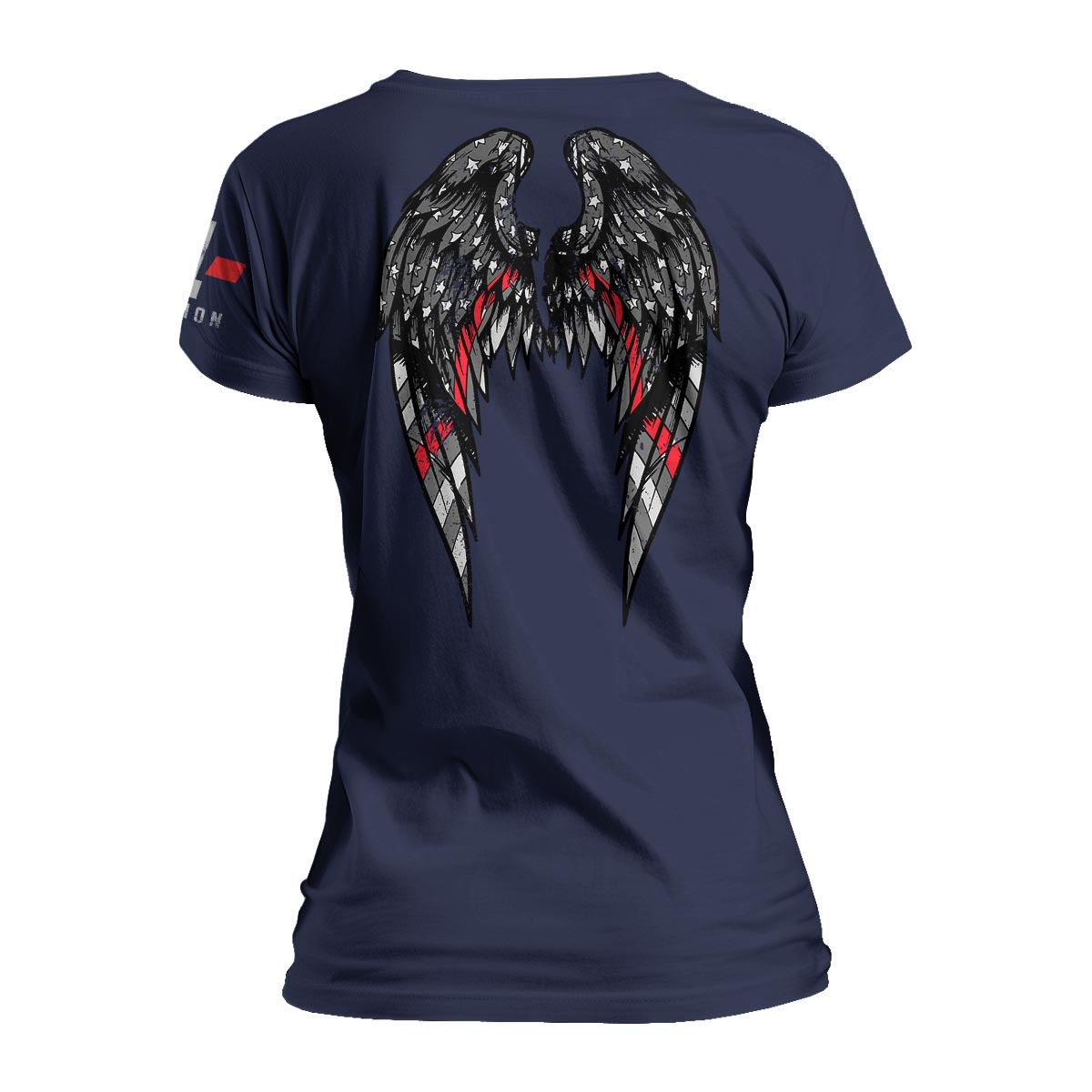 Thin Red Line Angel Wings - Women&#39;s Relaxed Fit