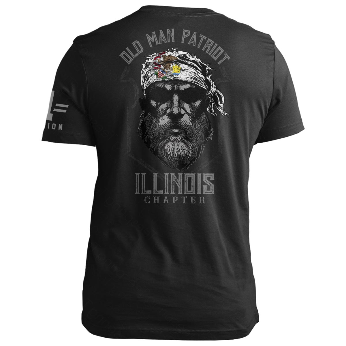 Illinois Old Man Patriot