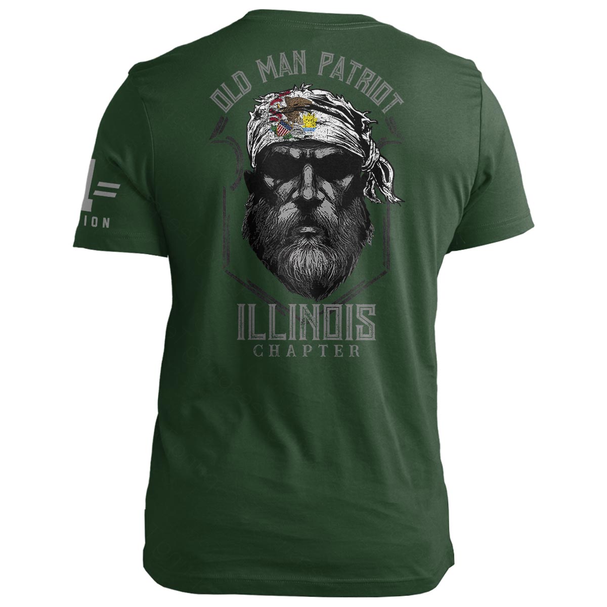 Illinois Old Man Patriot