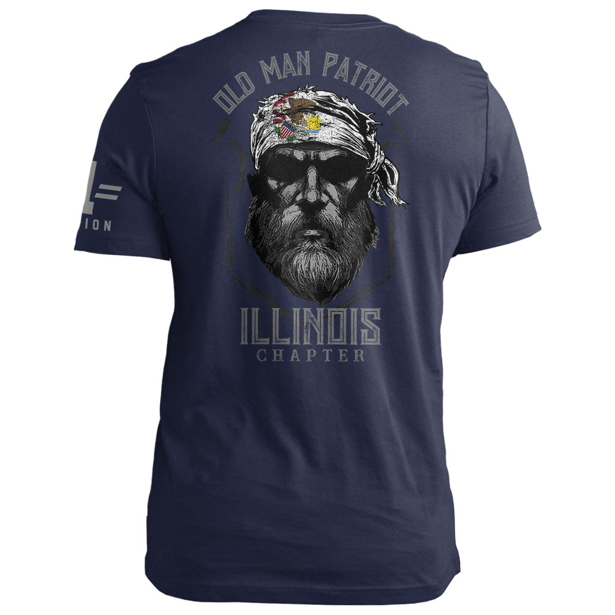 Illinois Old Man Patriot
