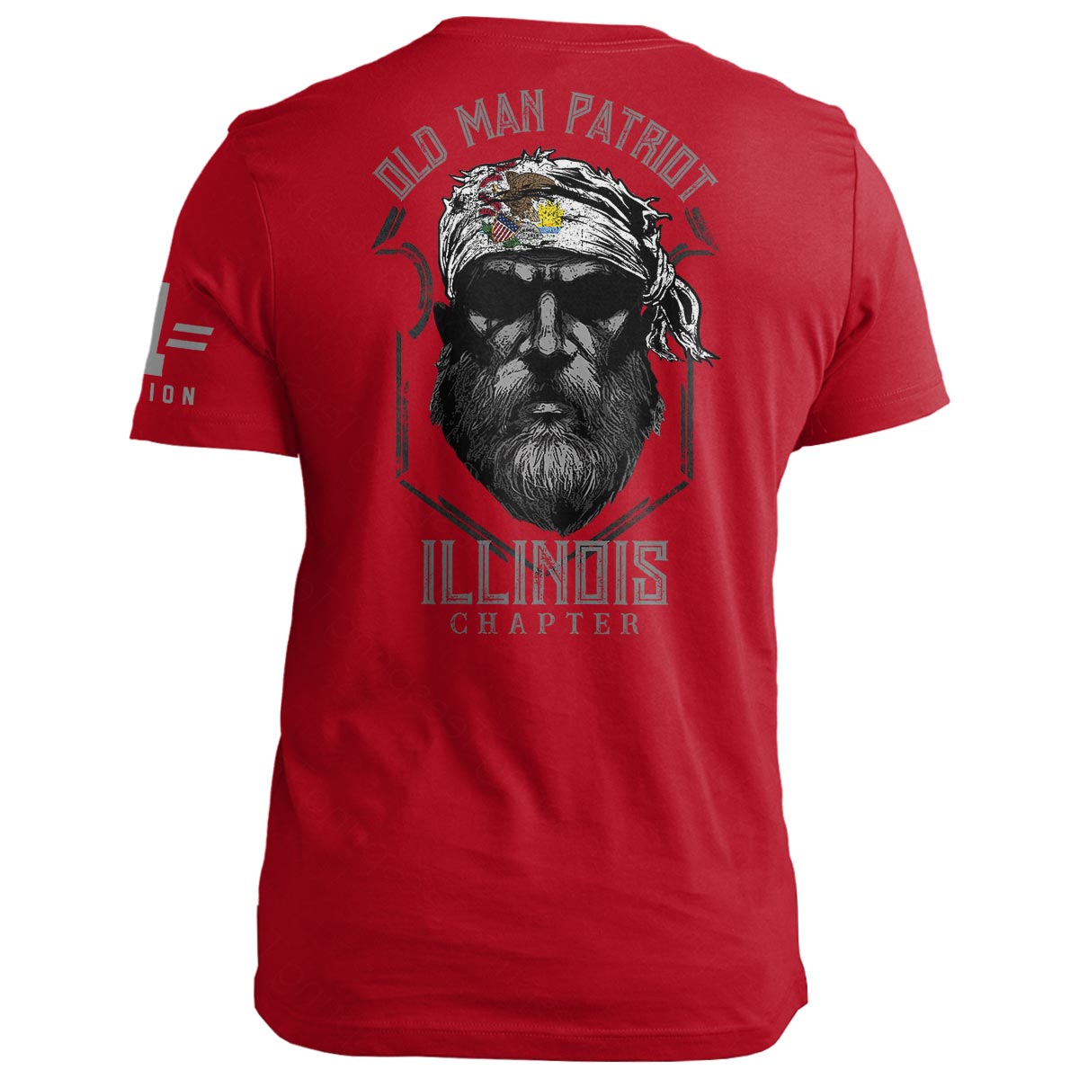Illinois Old Man Patriot