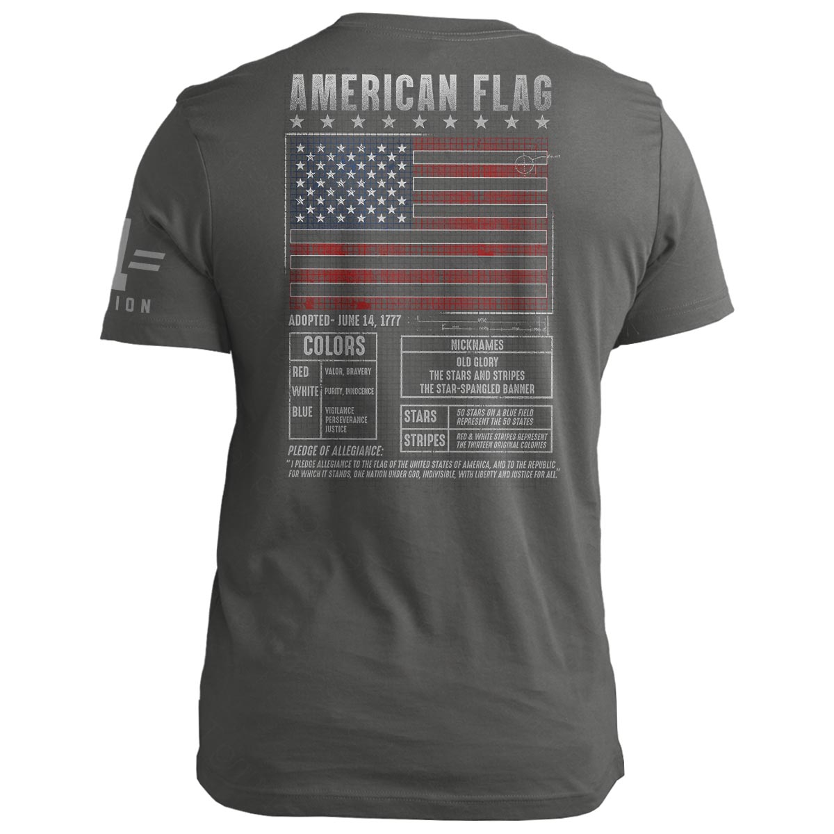 American Flag Blueprint