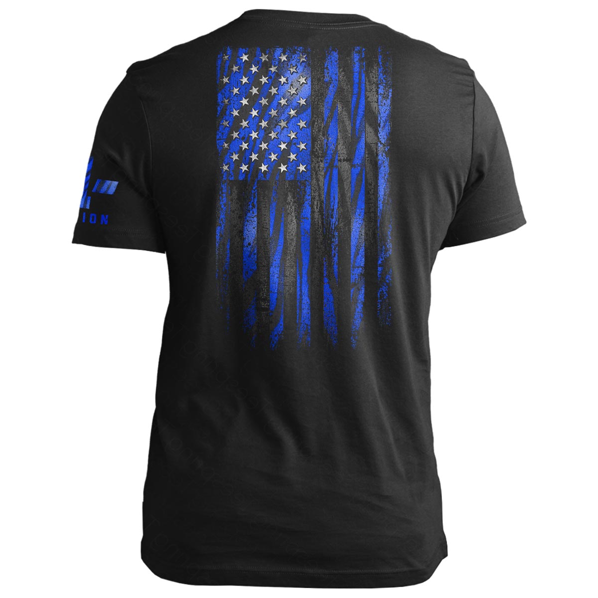 Blue Tiger American Flag