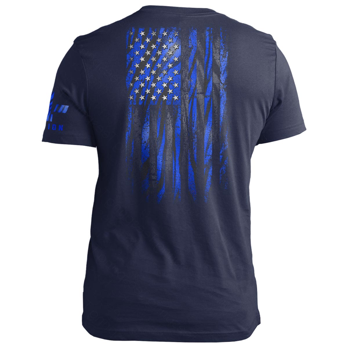 Blue Tiger American Flag