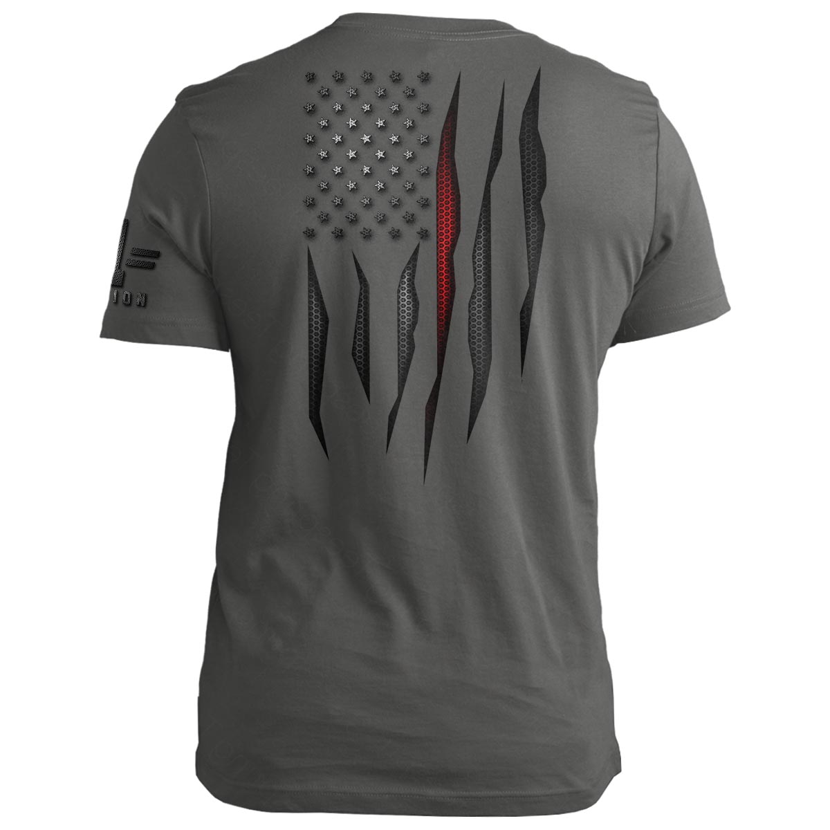 Carbon Onyx Thin Red Line Flag