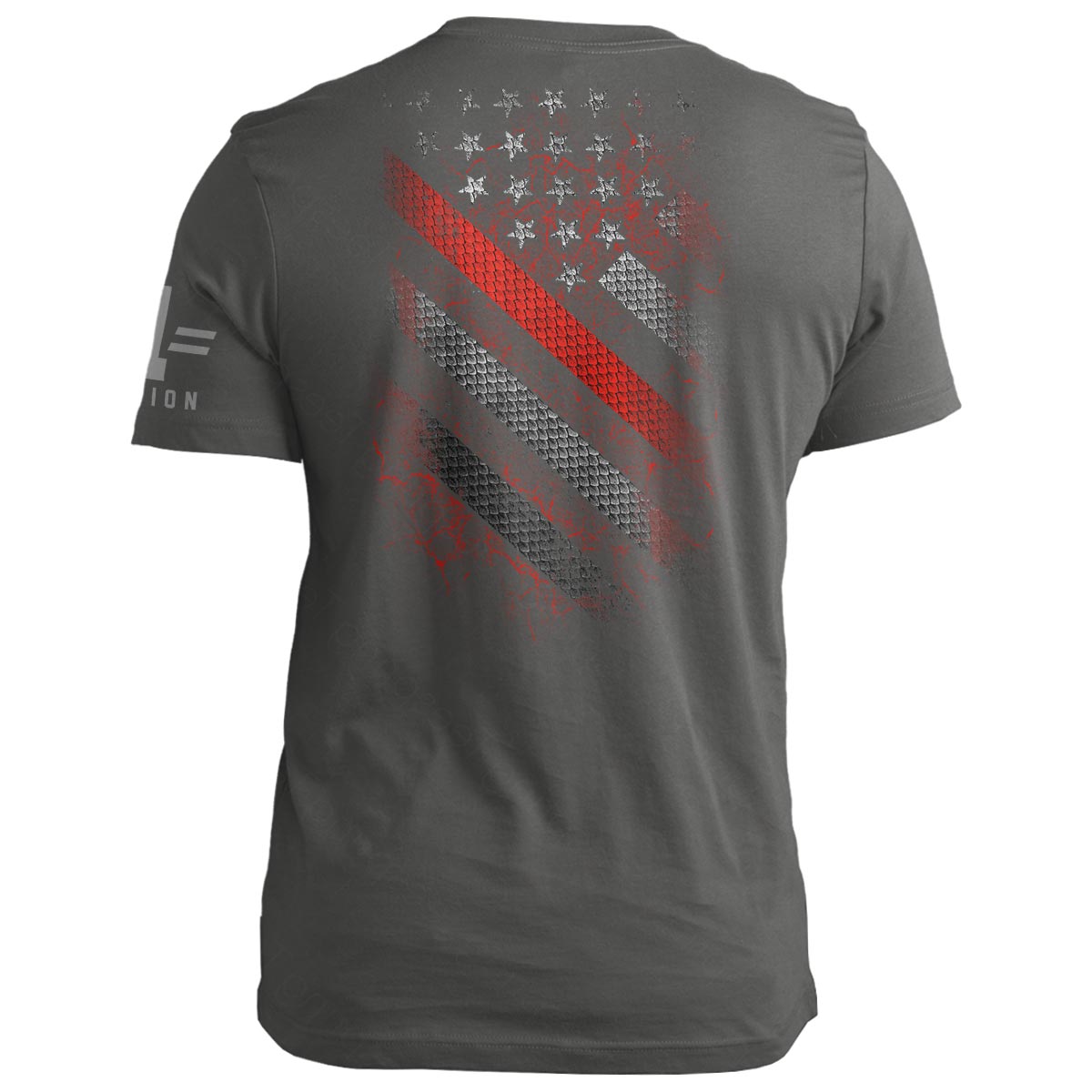 Thin Red Line Carbon Diagonal Flag