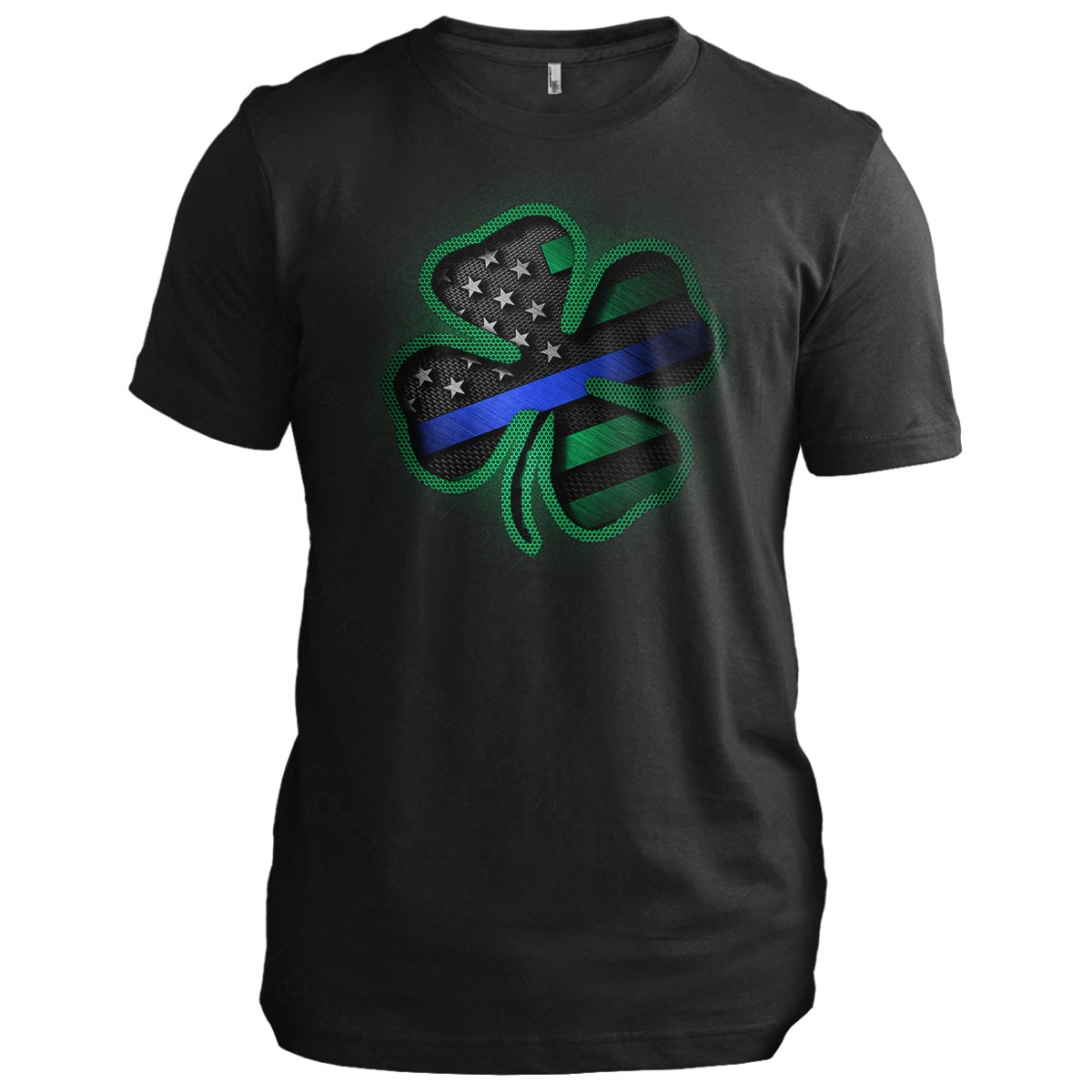 Carbon Clover Thin Blue Line