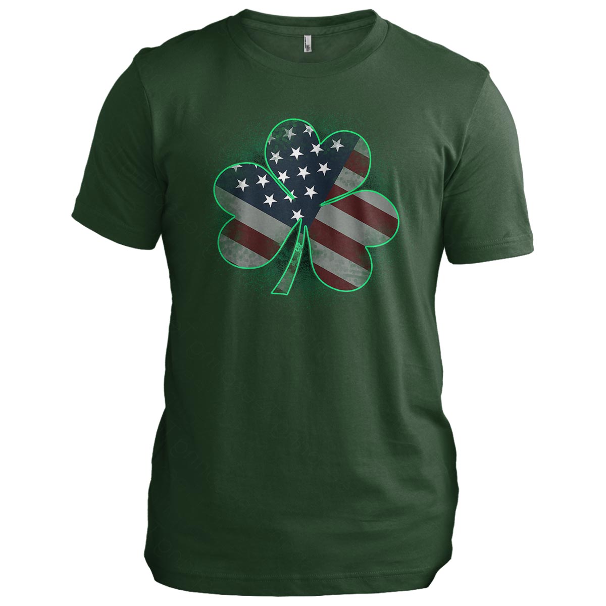 American Flag Clover: St Patrick&#39;s Day