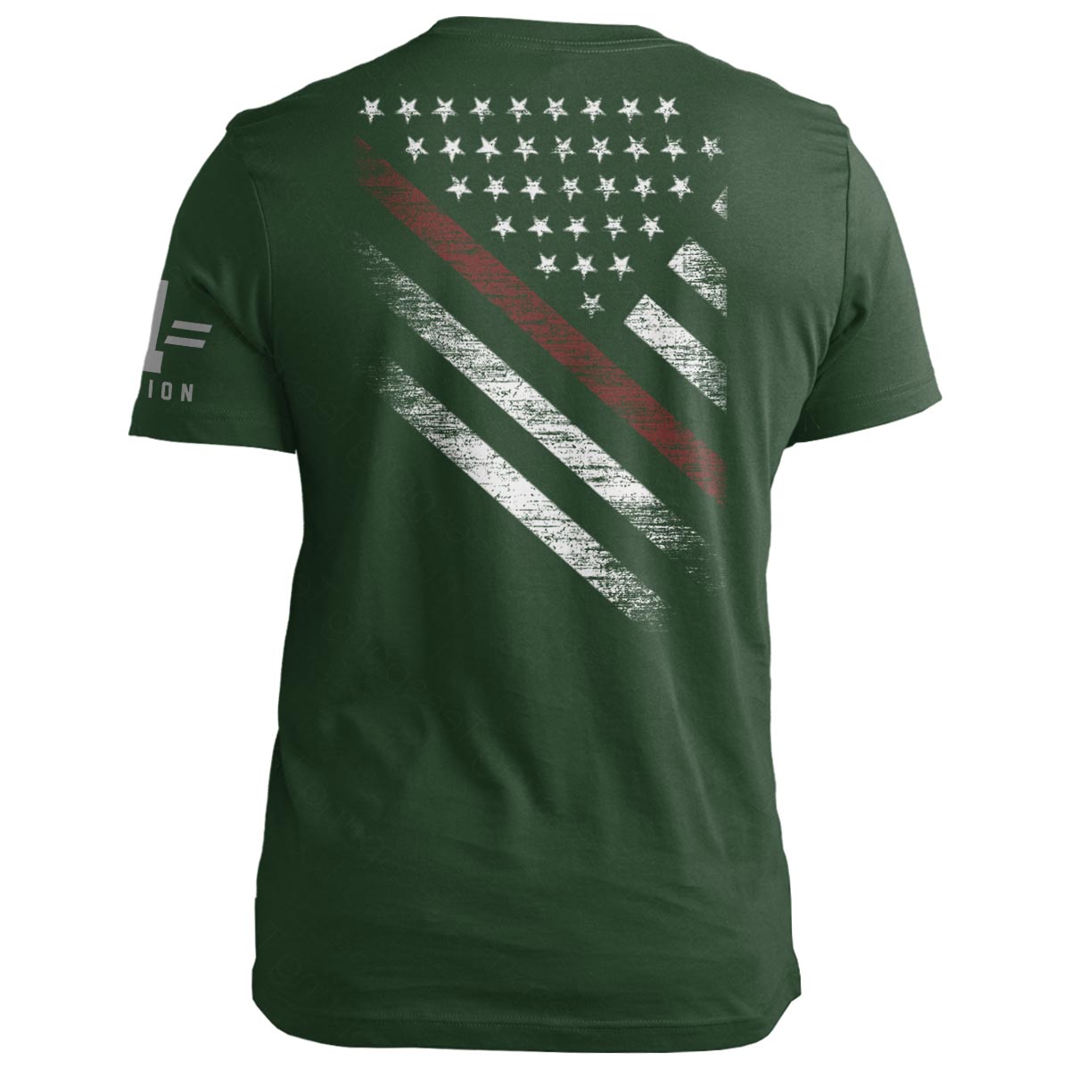 Firefighter Thin Red Line Diagonal Flag