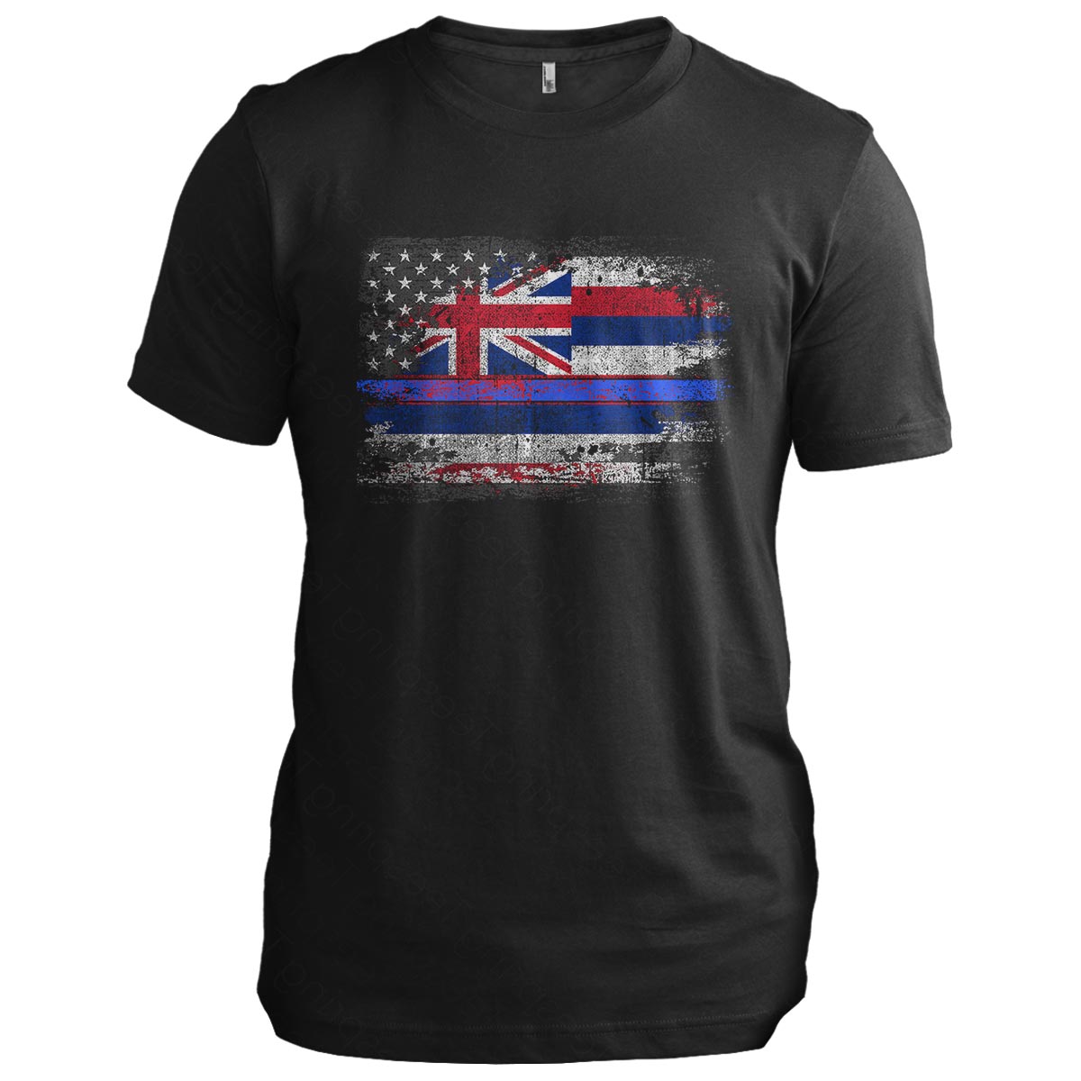 Hawaii Thin Blue Line Flag