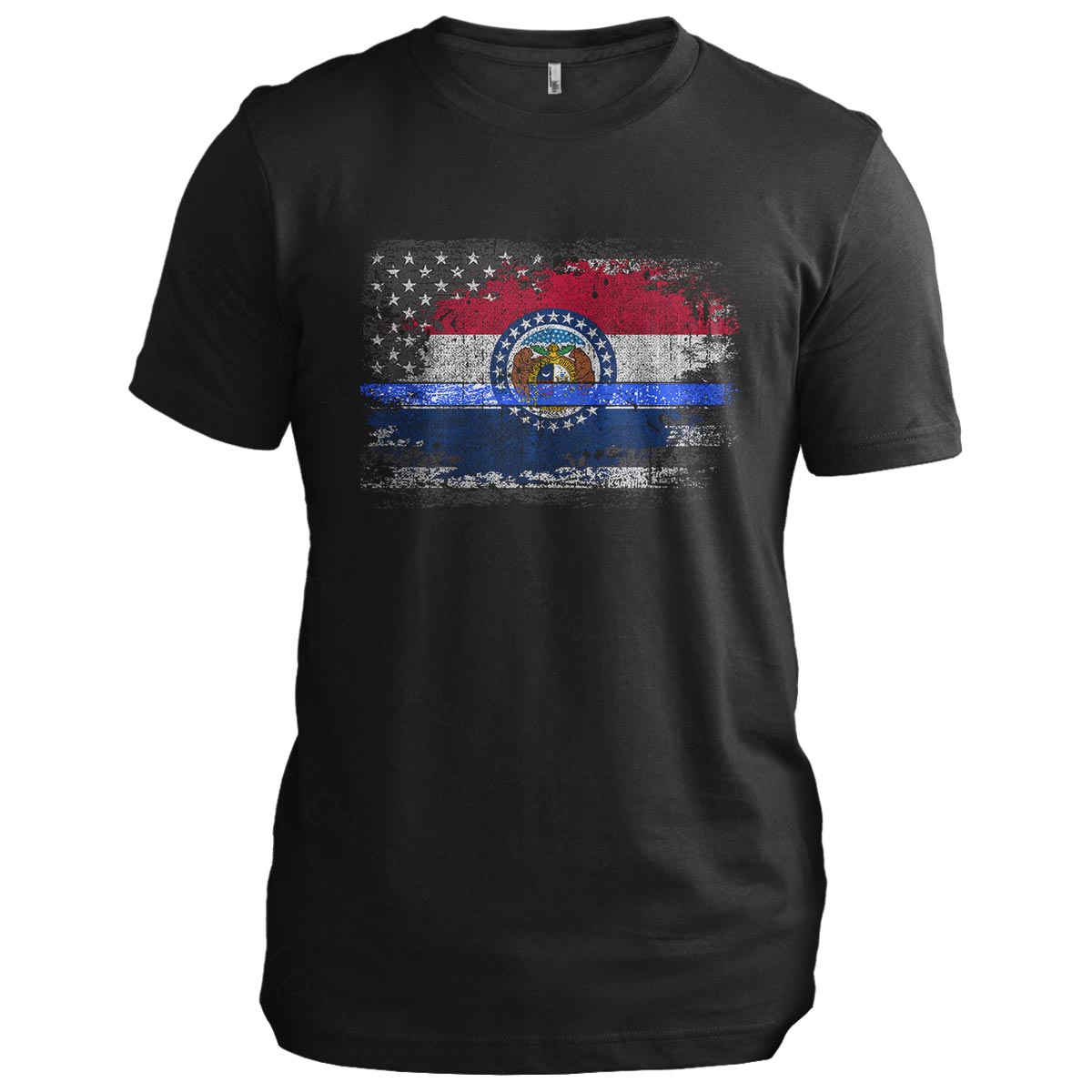 Missouri Thin Blue Line Flag